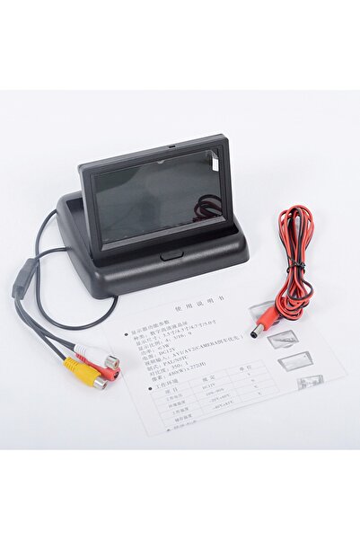 Choice black Car Monitor 4.3" Display for Rear View Camera Foldable Color TFT...