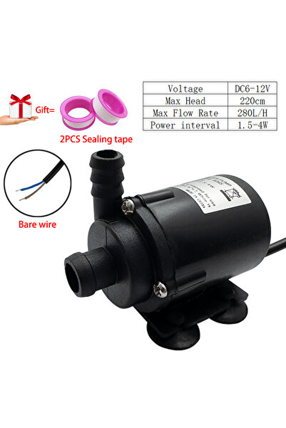 choice2 مضخة غاطسة صغيرة صامتة بدون فرشات، تعمل بجهد كهربائي 4-6 فولت تيار مس...