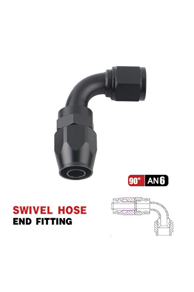 Choice 90 degree AN6 Broyear High Quality Straight 90 Degree Aluminum AN4 6 8...