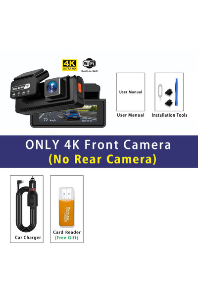 Choice3 كاميرا AL57 للسيارة بدون كاميرا خلفية، مزودة بنظام مساعدة السائق المت...