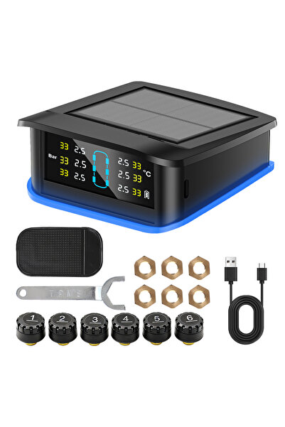 Choice مستشعر خارجي، شاشة LCD رقمية، جهاز إنذار ضغط إطارات السيارة، نظام مراق...