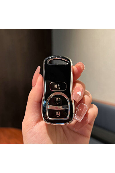 Choice3 غطاء حماية أسود من مادة TPU لمفتاح السيارة A3 لسيارات نيسان أرمادا، ف...