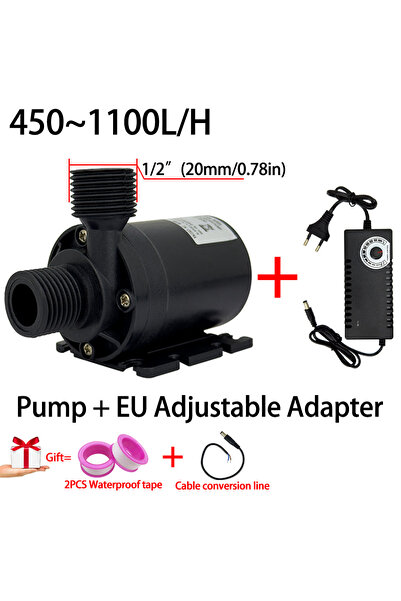 Choice3 EU DC 6-24V JT-800 EU Adapter Brushless Motor Water Pump, DC6~24V 110...