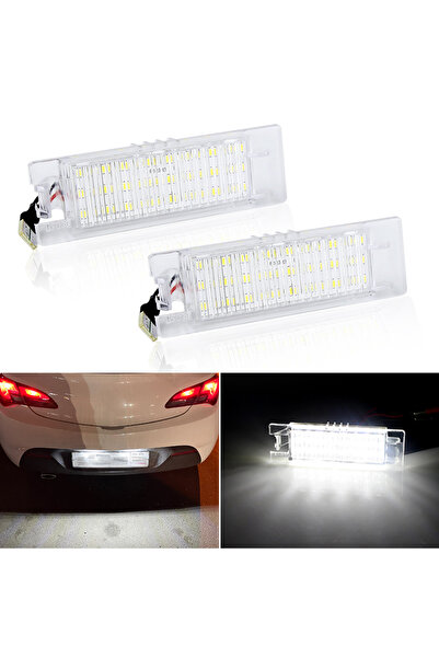 Choice قطعتان من مصابيح LED بيضاء للوحة ترخيص أوبل (أسترا، كيه جيه إتش، كورسا...