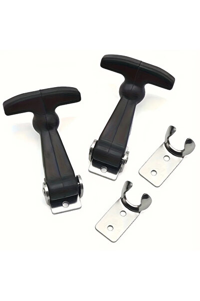 Choice 2pcs 2Pcs Heavy Duty Carbon Steel T-Handle Lking Clamp with Elastic Ri...