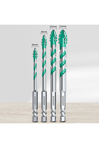 Choice1 أربع قطع من رؤوس مثقاب غرين فورست، ذات أربعة حواف، فائقة الصلابة، لثق...