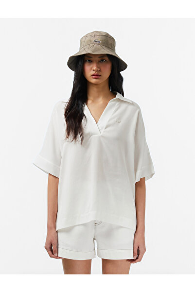 Lacoste Relaxed Fit Satin Polo Shirt