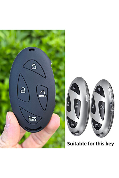 Choice black Silicone Car Remote Key Case Cover Shell For Hyundai IONIQ 6 New...