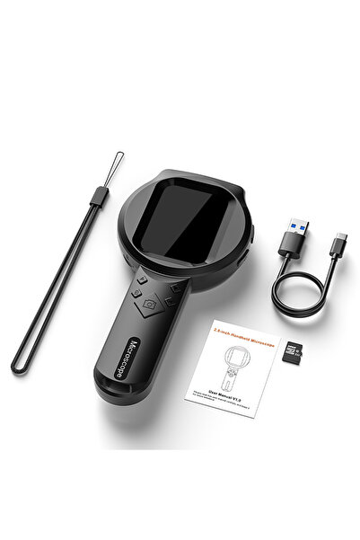 Choice شاشة IPS مقاس 2.8 بوصة بسعة 32 جيجابايت، مكبر رقمي 100x، كاميرا فيديو ...