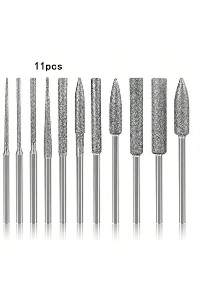 Choice 11PCS 11PCS Diamond Grinding Head Polishing Kits Rotary Tools Small Lo...