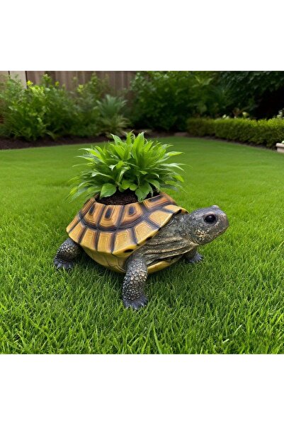 Choice green Realistic Turtle Succulent Planter with Drainage Hole. Durable R...