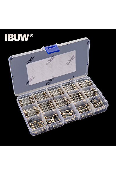 Choice 150 قطعة من فيوزات زجاجية متنوعة، 5×20 مم و6×30 مم، 15 قيمة، 0.25 أمبي...