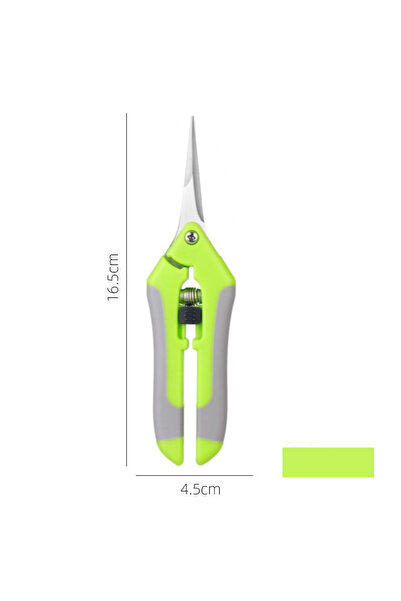 Choice مقص تقليم الحدائق من الفولاذ المقاوم للصدأ باللونين الرمادي والأخضر، ب...