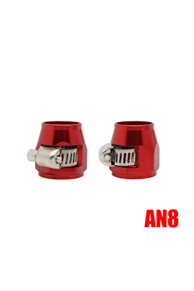 Choice13 مشبك خرطوم أحمر AN8 (عبوة واحدة = قطعتان) AN4 AN6 AN8 AN10 AN12 طرفي...