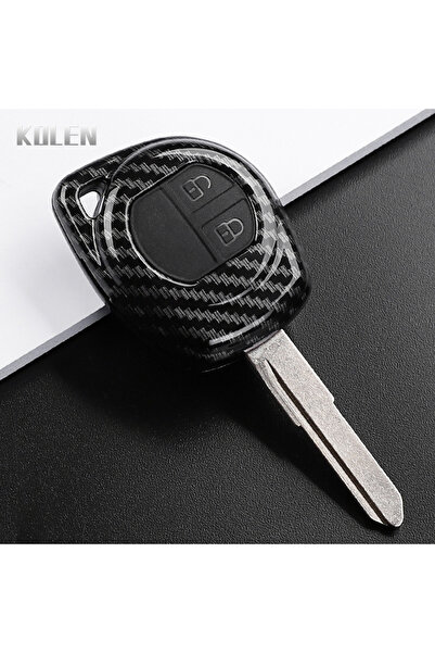 choice2 غطاء مفتاح سيارة من ألياف الكربون ABS بتصميم ألياف الكربون، مناسب لسي...