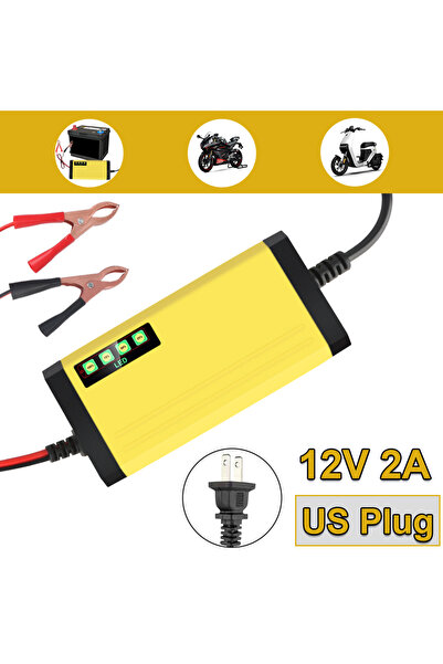 Choice US Plug 12V 2A Pulse Repair Charger Car Battery Charger EU/US Plug LED...