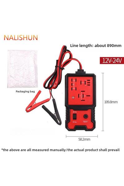 Choice1 جهاز فحص مرحلات السيارات الإلكتروني 12 فولت/24 فولت - قطعة واحدة - لف...