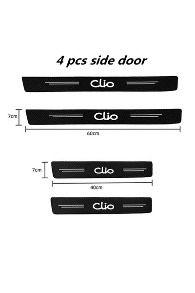 Choice ملصق سيارة من ألياف الكربون لسيارة كليو، شريط حماية للباب وصندوق السيا...