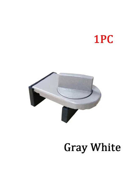 choice2 نافذة منزلقة رمادية اللون، قطعة واحدة، قفل أمان مضاد للسرقة، مزلاج أم...