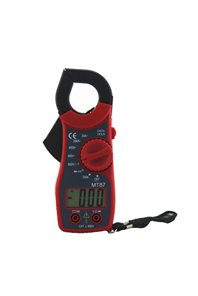 Choice مقياس التيار المتردد/المستمر الرقمي ذو الشاشة LCD الحمراء، كماشة التيا...