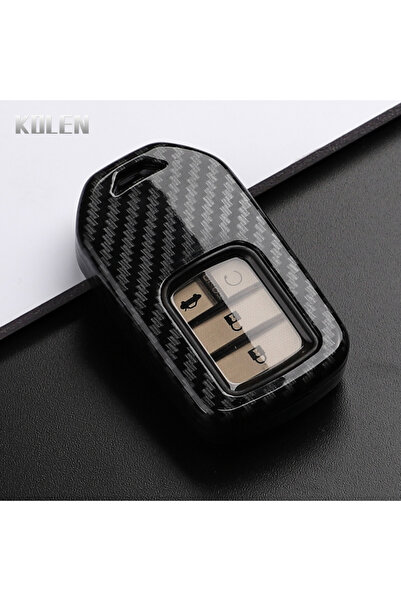 Choice غطاء مفتاح سيارة بتصميم من ألياف الكربون ABS لهوندا سيفيك، سيتي، أكورد...