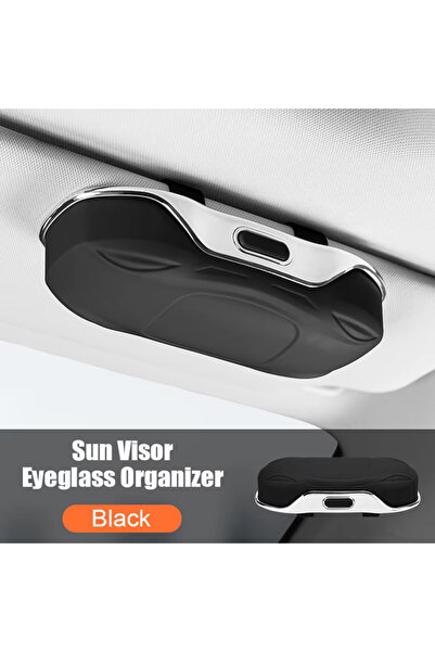 Choice3 حامل نظارات شمسية للسيارة أسود، صندوق نظارات للسيارة، قبعة بواقٍ شمسي...