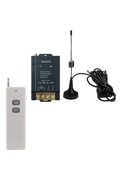 Choice1 مفتاح تحكم لاسلكي عن بعد BLACK-DC1P1R، يعمل بجهد 12-72 فولت تيار مستم...