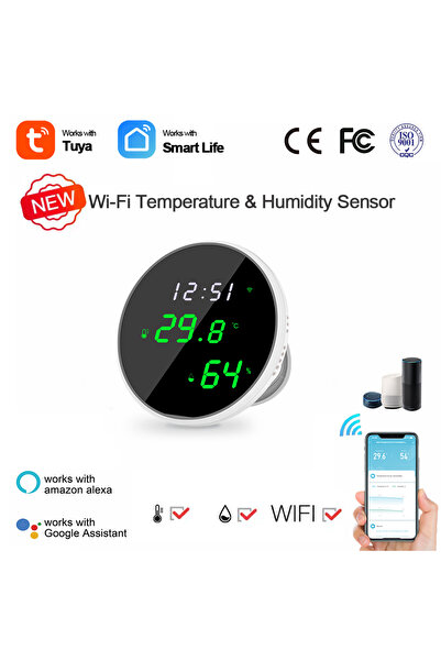 Choice مستشعر درجة الحرارة والرطوبة الذكي TH03 من Tuya، يعمل بمنفذ USB، مزود ...