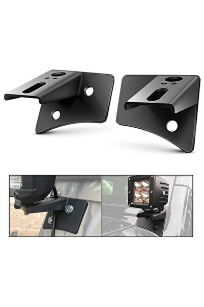 Choice 2pc 2PCS A-Pillar Windshield Hinge Mounting Brackets for Offroad LED F...