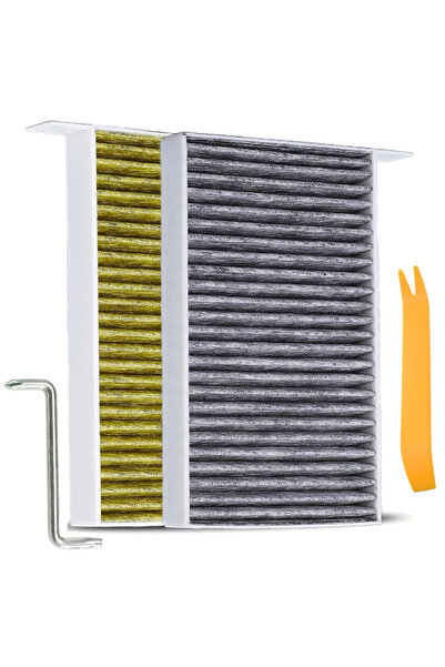 Choice فلتر هواء سيارة من الكربون النشط الأحمر، فلتر مكيف هواء المقصورة لسيار...