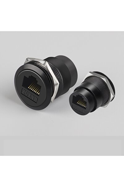 Choice6 CAT.5E black 1pc Metal Round Sket Module D Type RJ45 Straight Through...