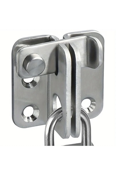 Choice باب قلاب فضي اللون قطعة واحدة، مزلاج منزلق، باب أمان، خزانة حظيرة، قفص...