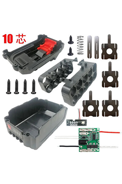 Choice BoxPCB10X18650 18650 Li-ion Battery Case BMS PCB Protection Circuit Bo...