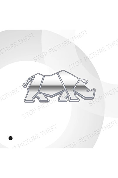 Choice1 ملصق شعار وحيد القرن من سبيكة معدنية فضية لامعة، يُوضع على صندوق السي...