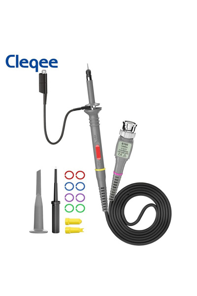 Choice مسبار التذبذب Cleqee P6100-1PC بنطاق ترددي 100 ميجاهرتز، مزود بوصلات B...