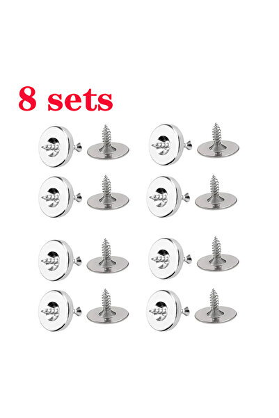 Choice1 8sets Strong Magnetic Cabinet Snaps Cupboard Door Magnet Clasps with ...