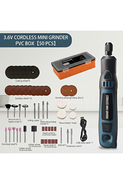 Choice مجموعة واحدة (50 قطعة) من أدوات الطحن الكهربائية الصغيرة القابلة لإعاد...