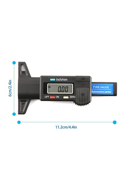 Choice1 مسطرة عمق سوداء واحدة، مسطرة عمق رقمية لإطارات السيارات، من 0 إلى 25 ...