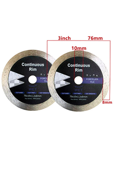 Choice 2Pcs 76mm 1/2/3/5pcs Tile Cutter 76mm Mini Saw 3inch Continuous Tooth ...