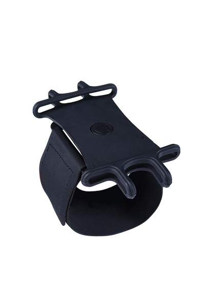 Choice سوار معصم أسود اللون، قطعة واحدة، حامل هاتف، قابل للدوران 360 درجة، سو...