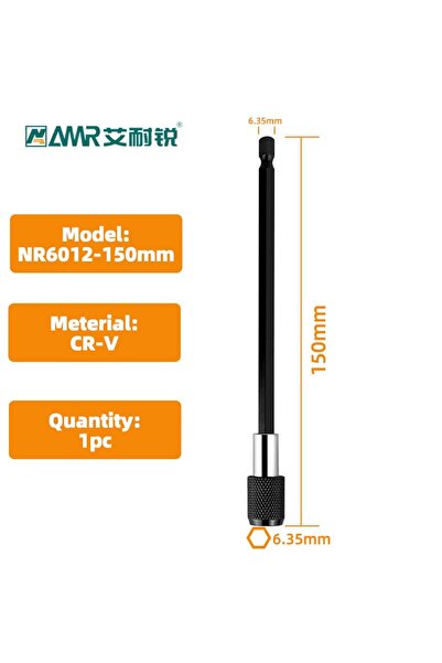 Choice3 NR6012-150mm قطعة واحدة/3 قطع حامل رؤوس مفك براغي سداسي 1/4 بوصة سريع...