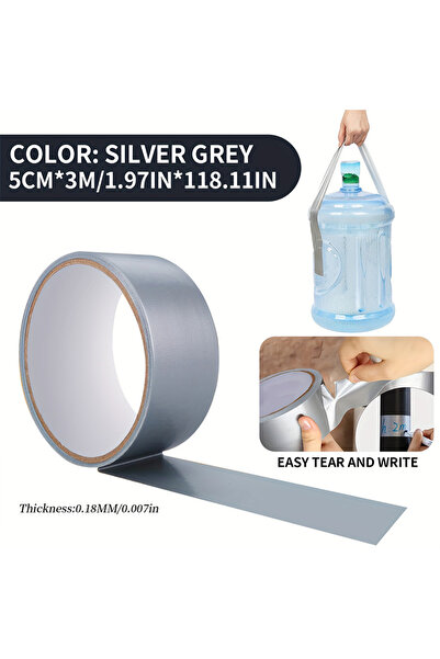 Choice 50mm x 3M Heavy Duty Gray Cloth Duct Tape – Strong Adhesive, Waterproo...