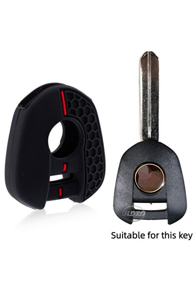 Choice black Motorcycle Accessories Silicone Key Case Cover Shell For Honda C...