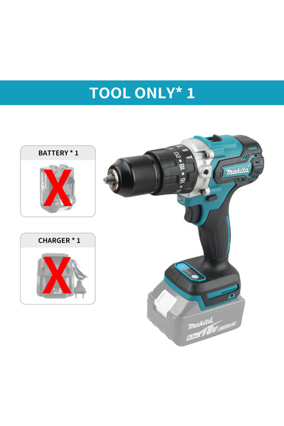 Choice مثقاب ماكيتا DDF487 بدون بطارية، 13 مم، بدون فرش، للاستخدام المنزلي، 1...