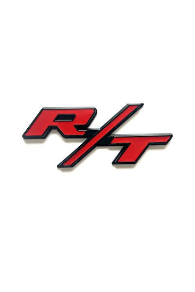 choice2 ملصقات سيارات ثلاثية الأبعاد باللونين الأسود والأحمر، حرف R/T، مناسبة...