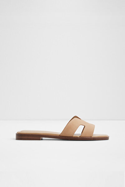 Aldo ITSANDAL - Kadın Hakiki Deri Bej Düz Terlik