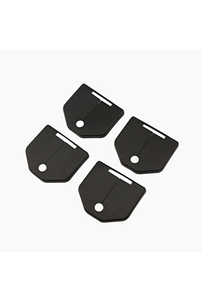 Choice أغطية أبواب سيارة سوداء مكونة من 4 قطع، ملصقات لحماية الأبواب، مناسبة ...