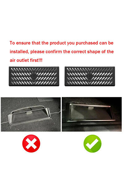 Choice غطاء حماية فتحة التهوية الخلفية أسفل المقعد، مخصص فقط لسيارة تسلا مودي...