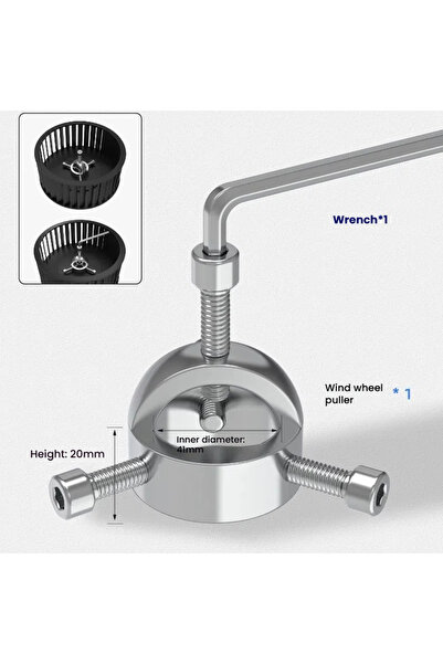 Choice أداة يدوية عالمية لإزالة مروحة شفط الهواء من شفاط المطبخ، وتنظيفها...