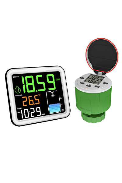 choice2 جهاز مراقبة مستوى خزان الطاقة الشمسية اللاسلكي WS0024-AU 8 في 1 مع من...